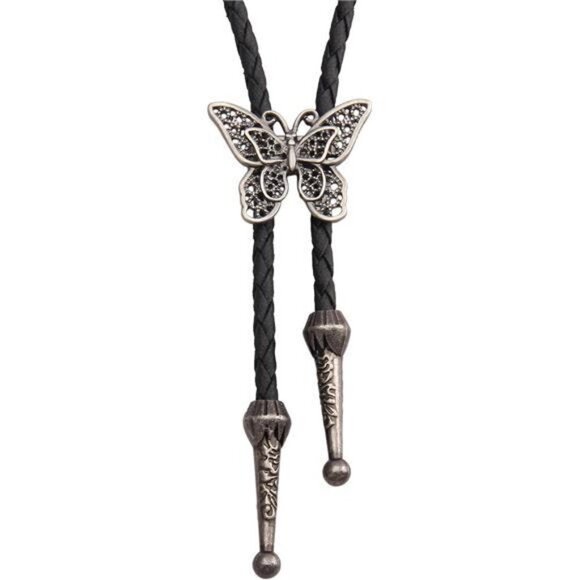 Cowboy Leather Necktie, Necklace Costume Accessories 02 - Picture 1 of 7